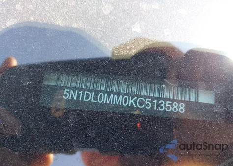 2019 Infiniti Qx60 Pure from USA, damaged, VIN 5N1DL0MM0KC513588